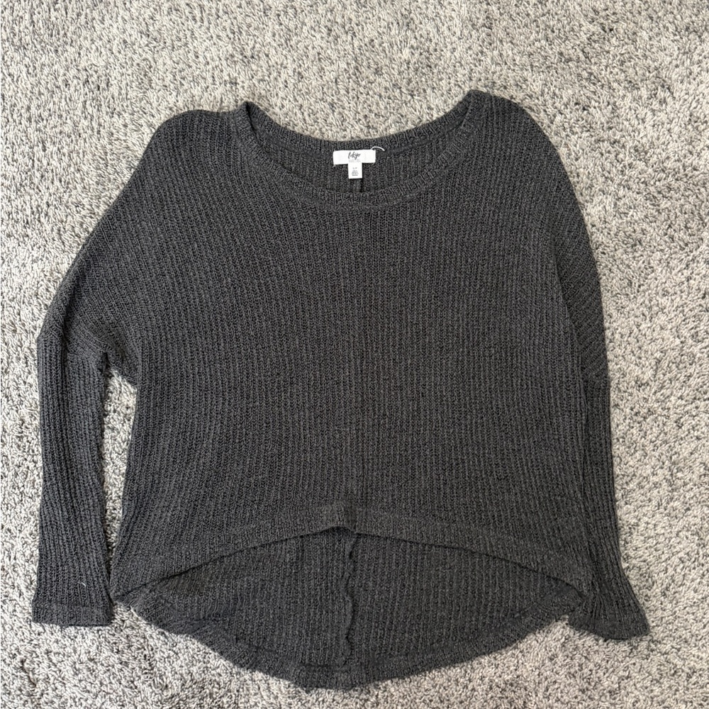 Darling Charcoal Knit Top